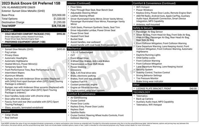 Certified 2023 Buick Encore GX Preferred w/ Cold Weather Comfort Package image 34