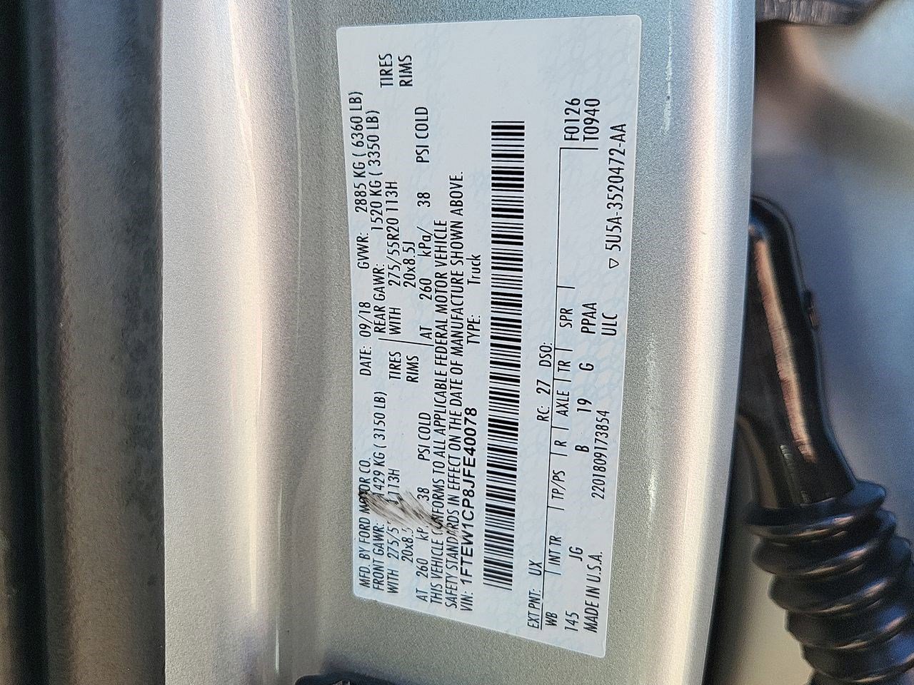 Used 2018 Ford F150 XL w/ Equipment Group 101A Mid image 34