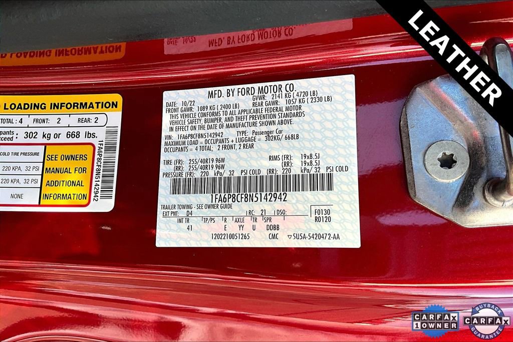 Used 2022 Ford Mustang GT Premium w/ Black Accent Package image 17