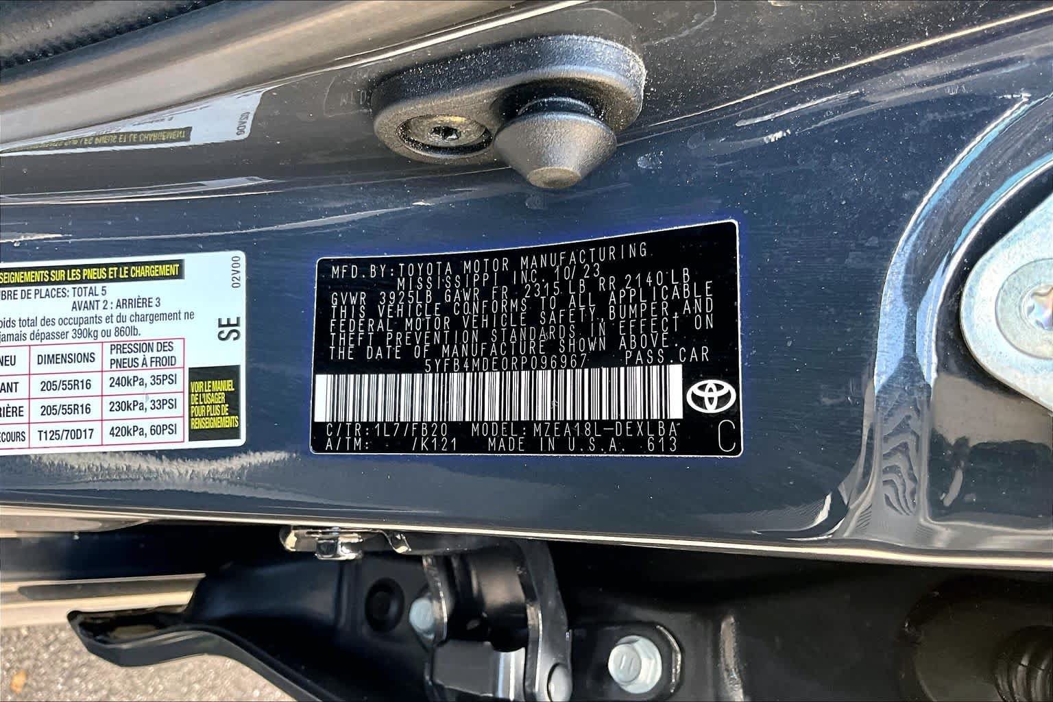 Certified 2024 Toyota Corolla LE FWD image 34