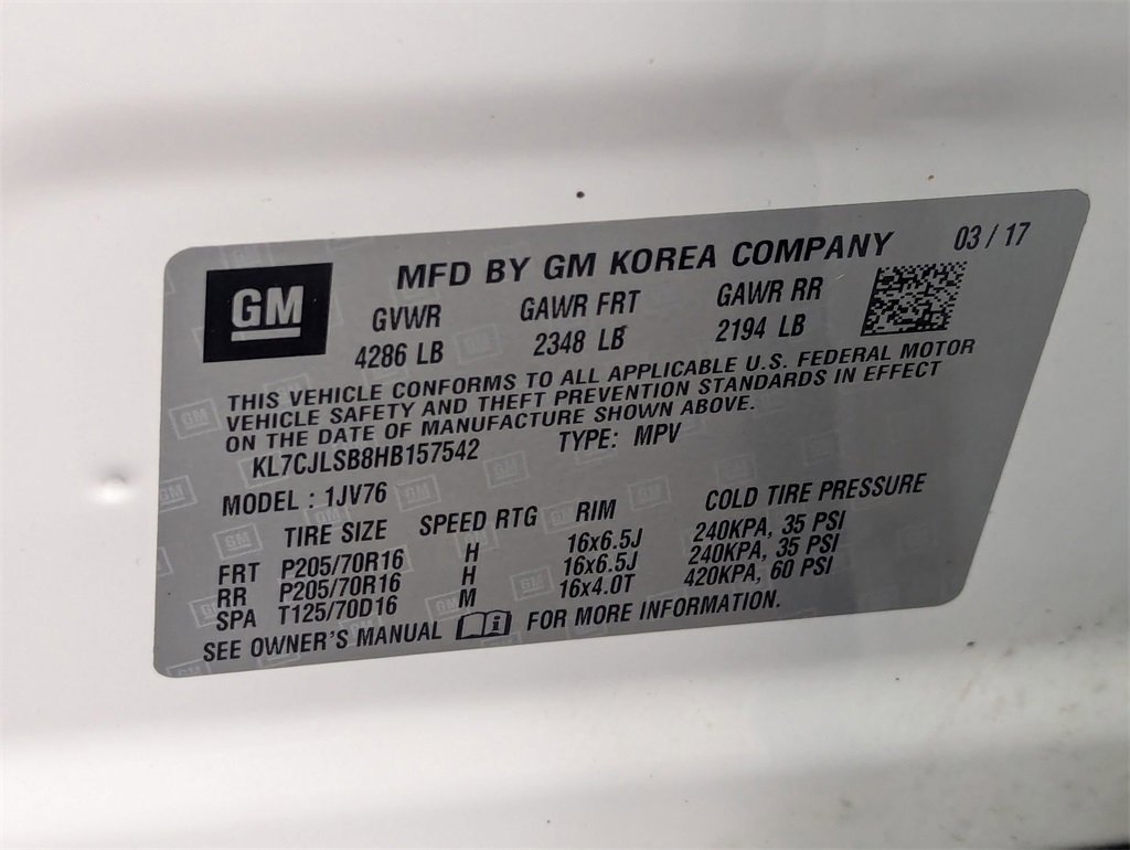 Used 2017 Chevrolet Trax LT w/ LT Convenience Package image 32