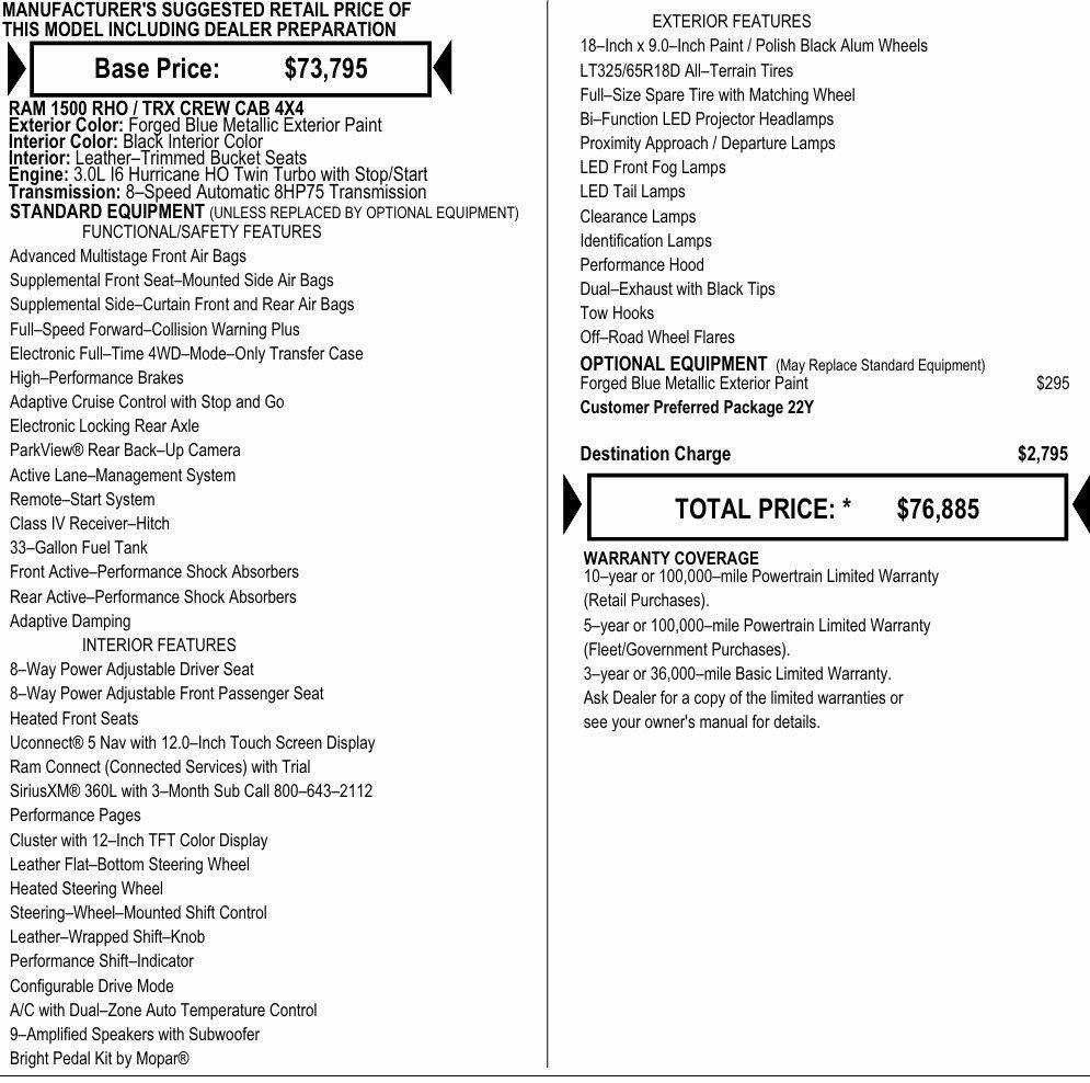 New 2026 RAM 1500 RHO AWD/4WD image 2