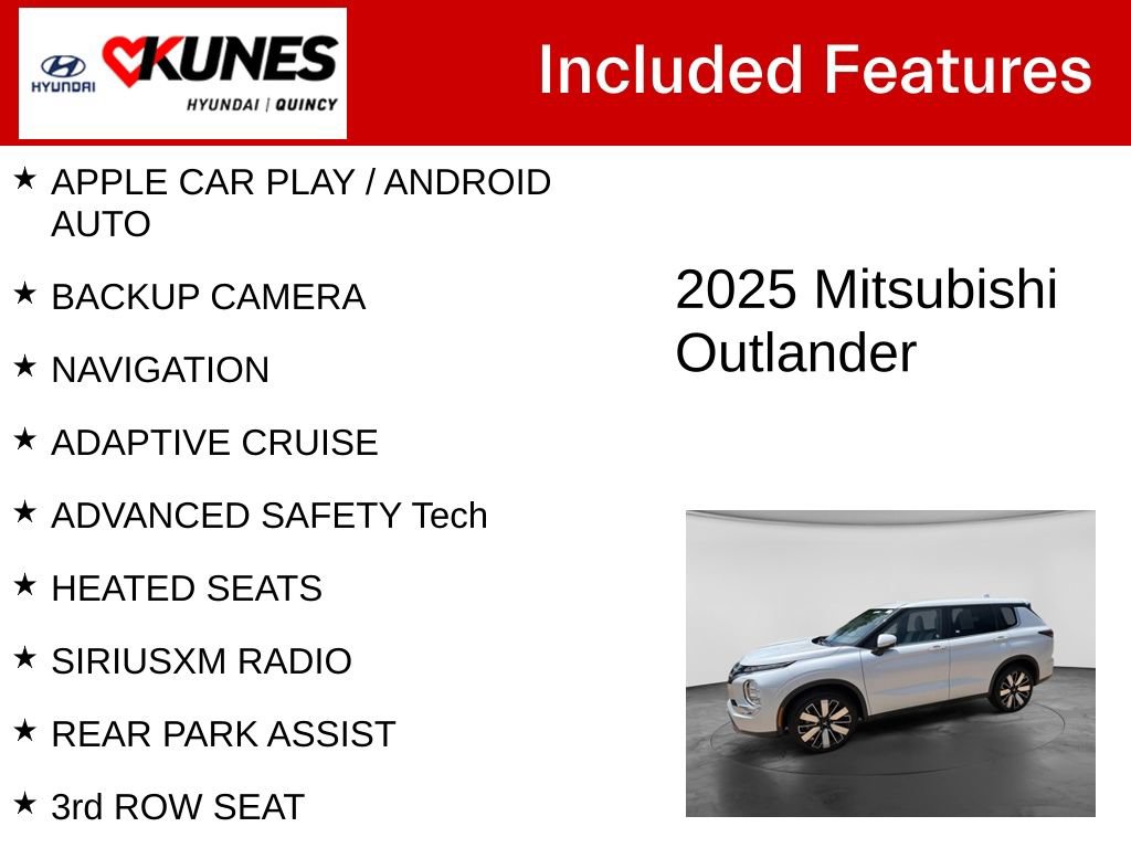 Used 2025 Mitsubishi Outlander SE FWD image 2