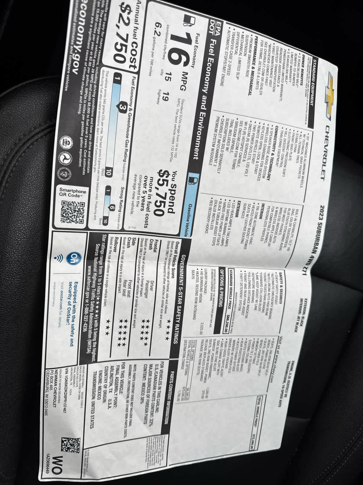 Certified 2023 Chevrolet Suburban Z71 w/ Luxury Package image 26