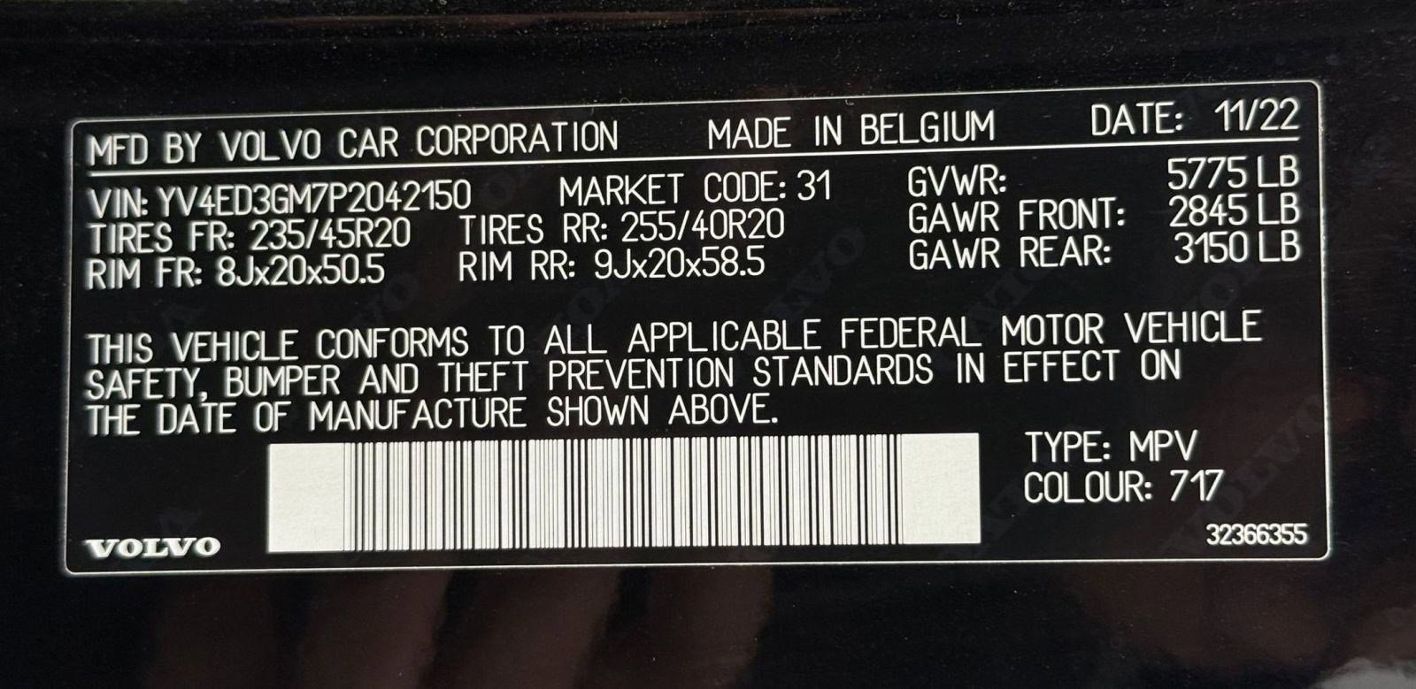 Used 2023 Volvo C40 P8 Recharge Ultimate image 19