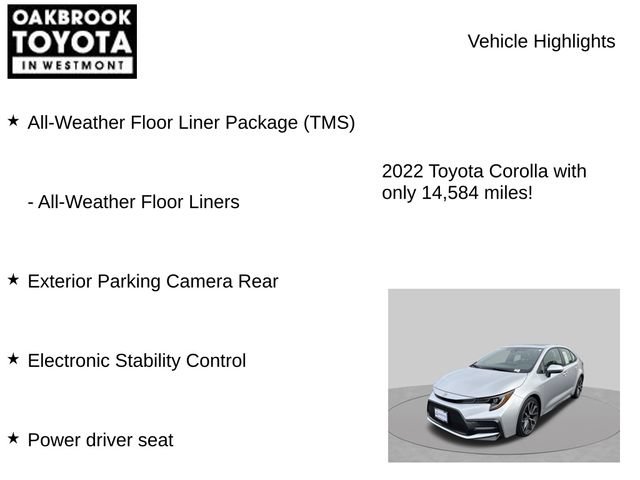 Certified 2022 Toyota Corolla XSE FWD image 6