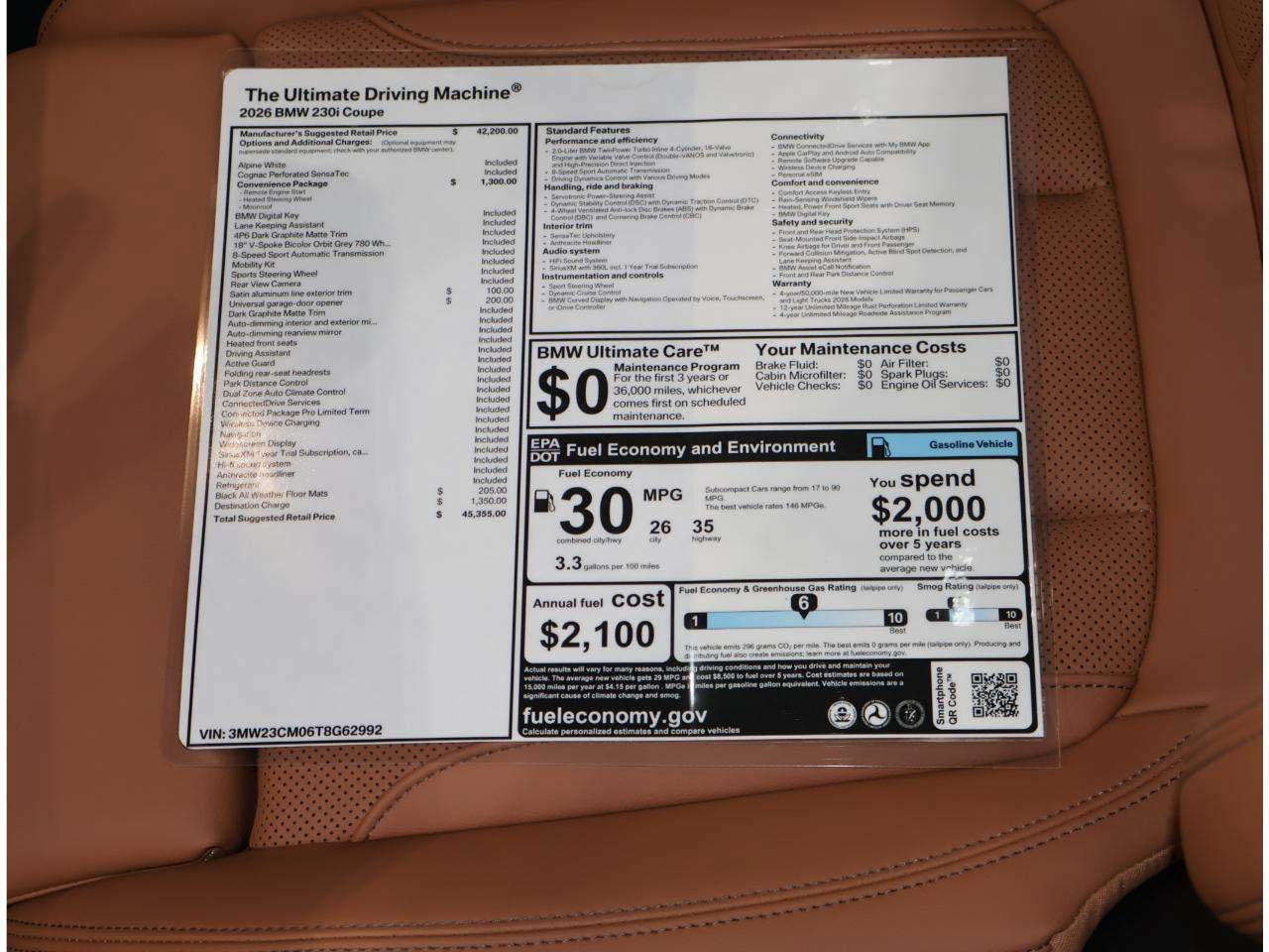 New 2026 BMW 230i Coupe w/ Convenience Package RWD image 22