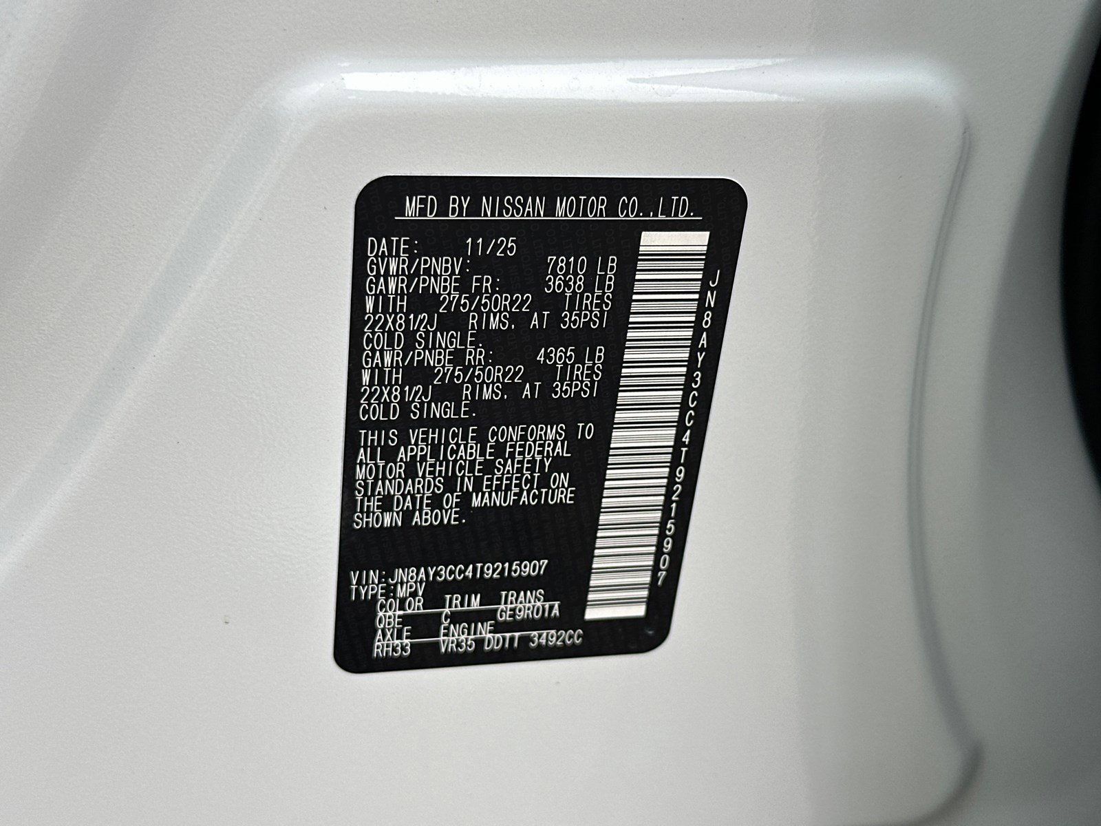 New 2026 Nissan Armada Platinum Reserve AWD/4WD image 43