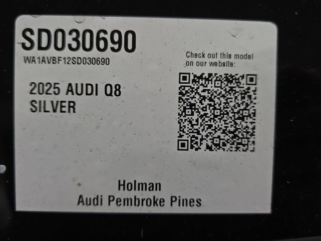 Certified 2025 Audi Q8 Premium w/ Black Optic Package image 29