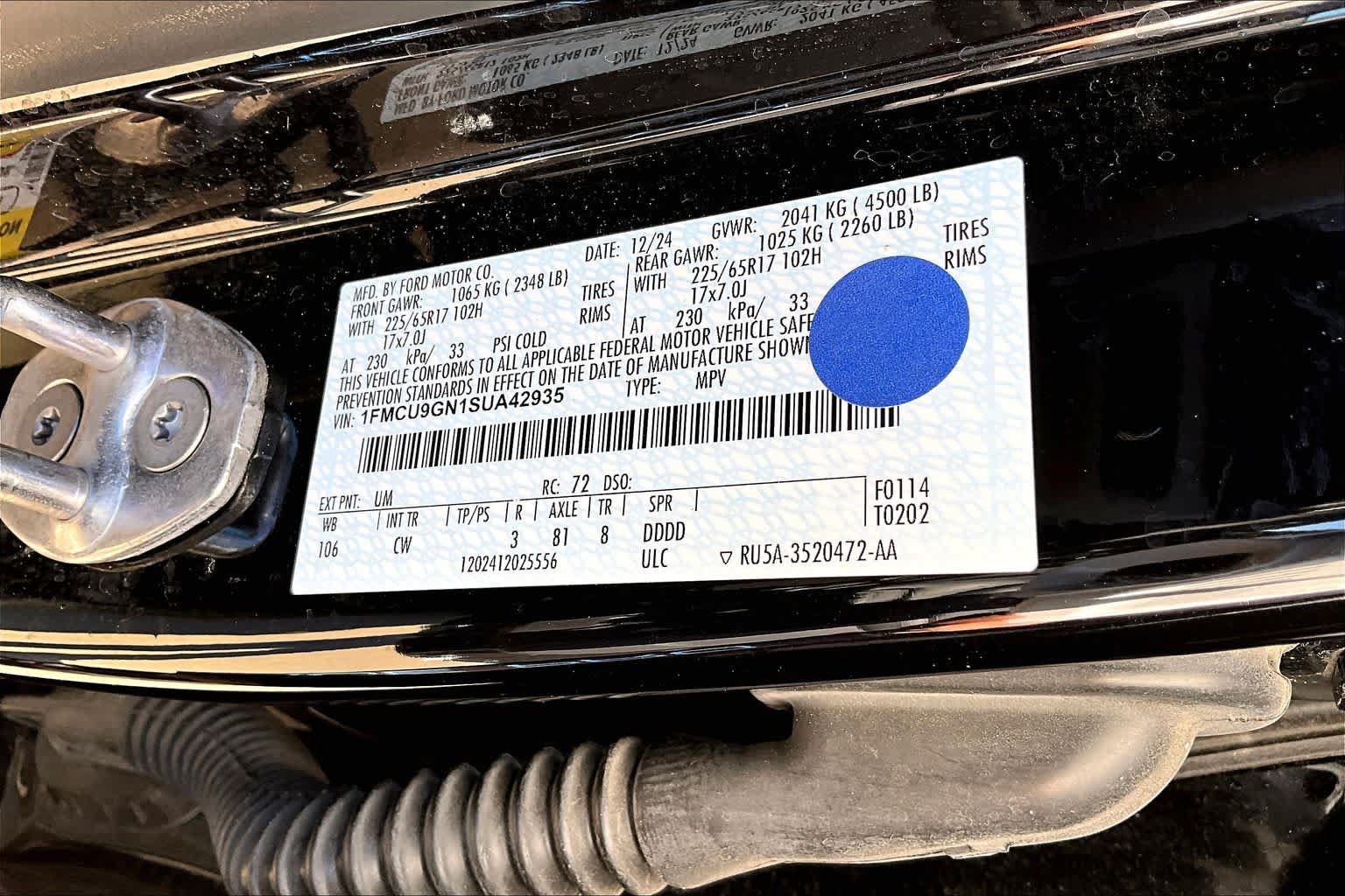 Used 2025 Ford Escape Active AWD/4WD image 59