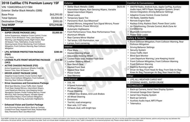 Used 2018 Cadillac CT6 Premium Luxury w/ Super Cruise Package image 30