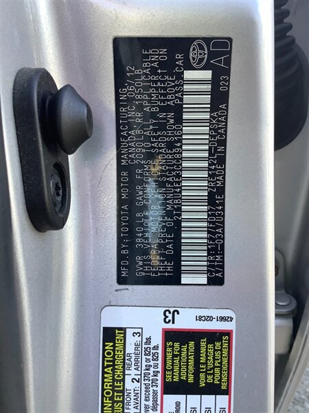 Used 2012 Toyota Corolla S FWD image 20