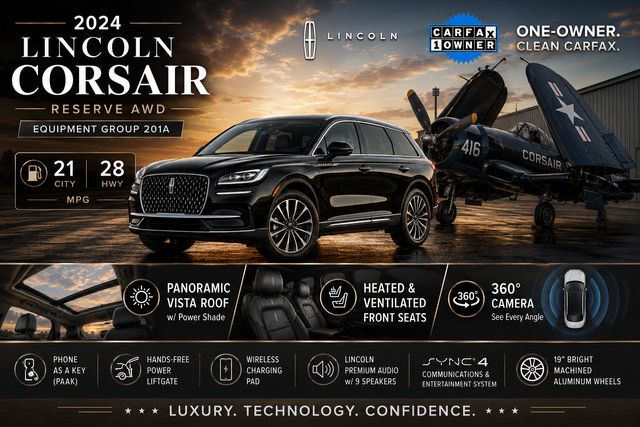Certified 2024 Lincoln Corsair Reserve w/ Equipment Group 201A AWD/4WD image 3