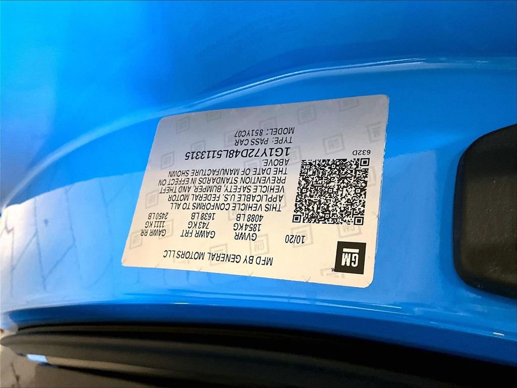 Used 2020 Chevrolet Corvette Stingray Preferred Cpe w/ 2LT Preferred Equipment Group image 33