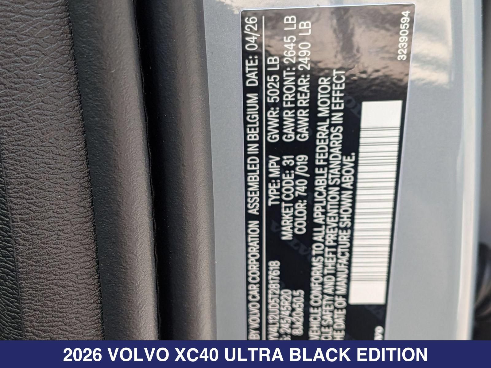 New 2026 Volvo XC40 B5 Ultra w/ Protection Package Premier AWD/4WD image 31