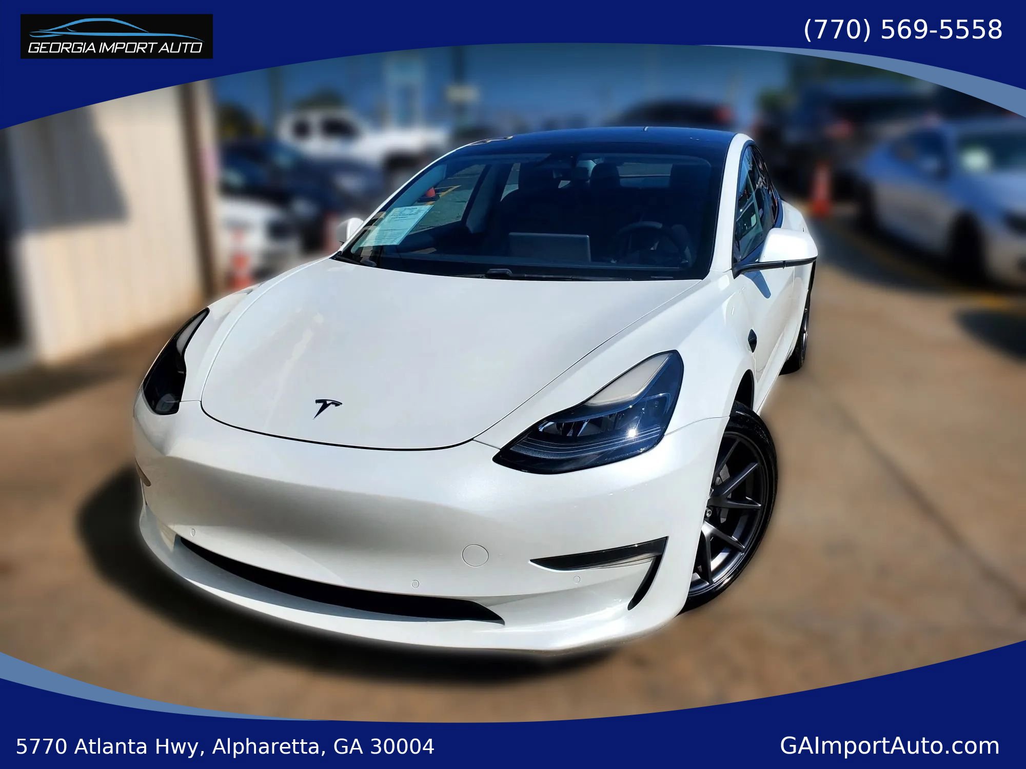 Used 2021 Tesla Model 3 Long Range AWD/4WD image 1