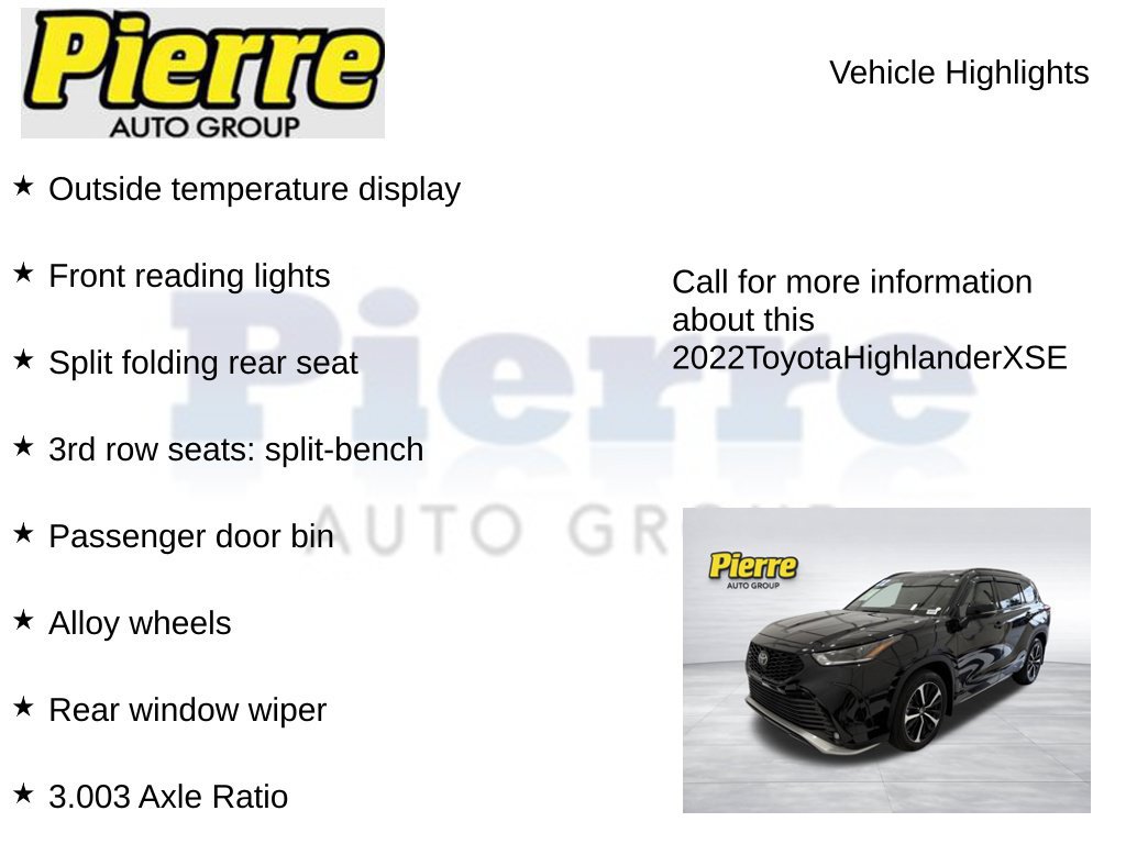 Used 2022 Toyota Highlander XSE AWD/4WD image 22