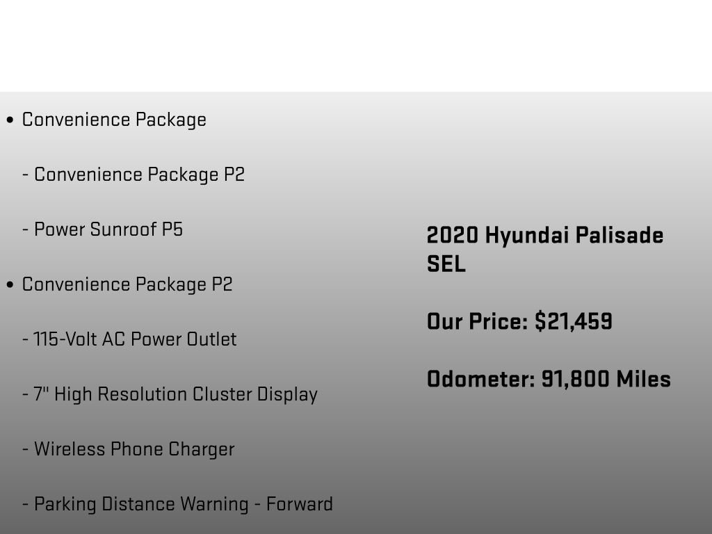 Used 2020 Hyundai Palisade SEL w/ Convenience Package FWD image 6