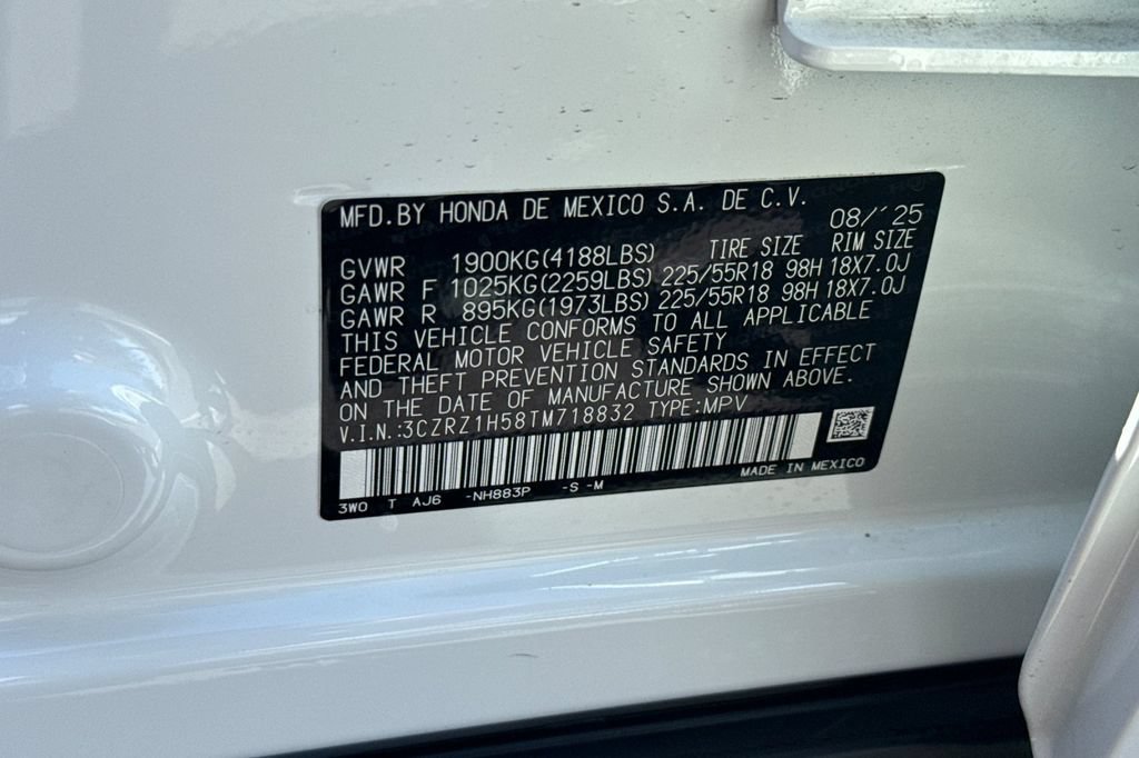 Certified 2026 Honda HR-V Sport image 28