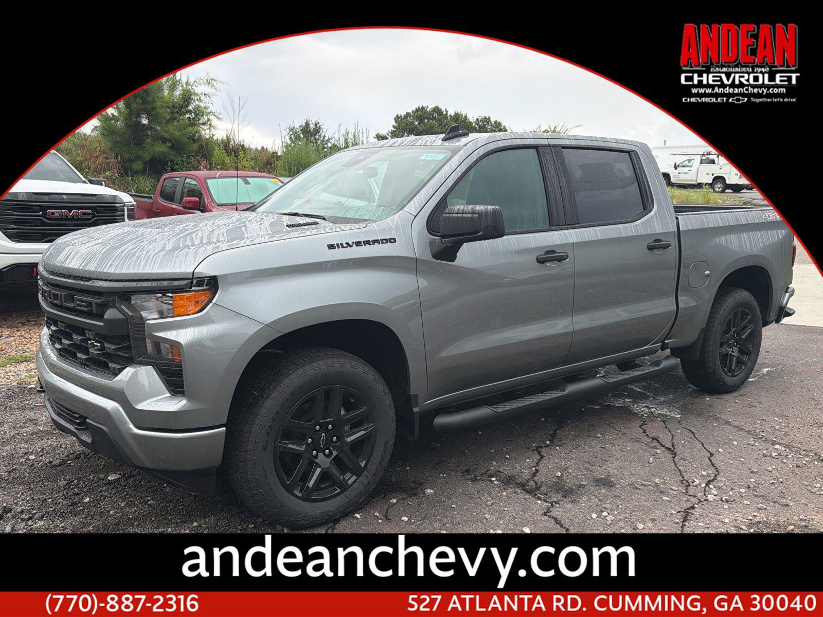 New 2026 Chevrolet Silverado 1500 Custom w/ Turbomax Blackout Package AWD/4WD image 1