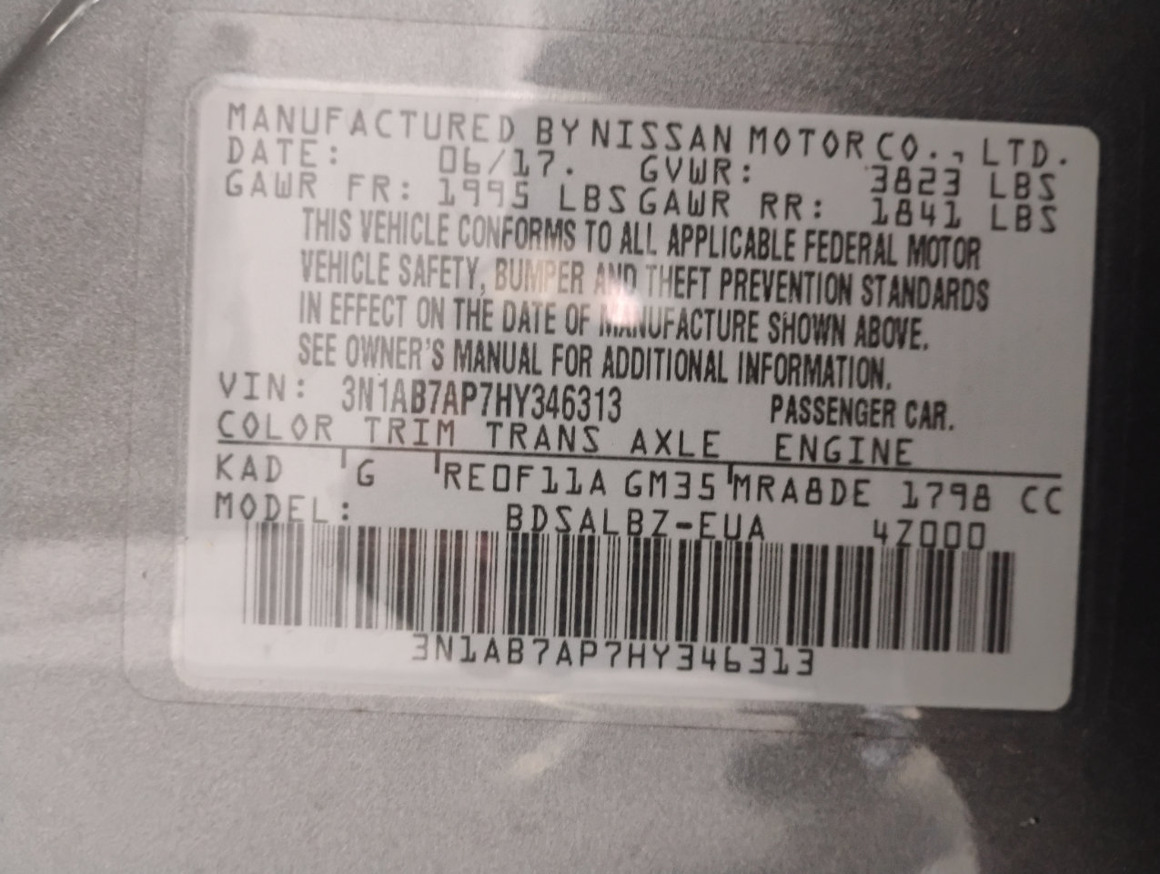 Used 2017 Nissan Sentra S image 96