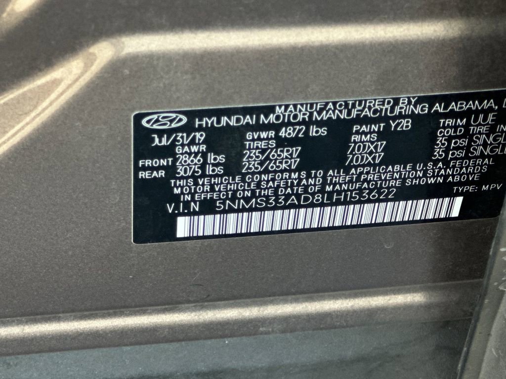 Used 2020 Hyundai Santa Fe SEL image 29