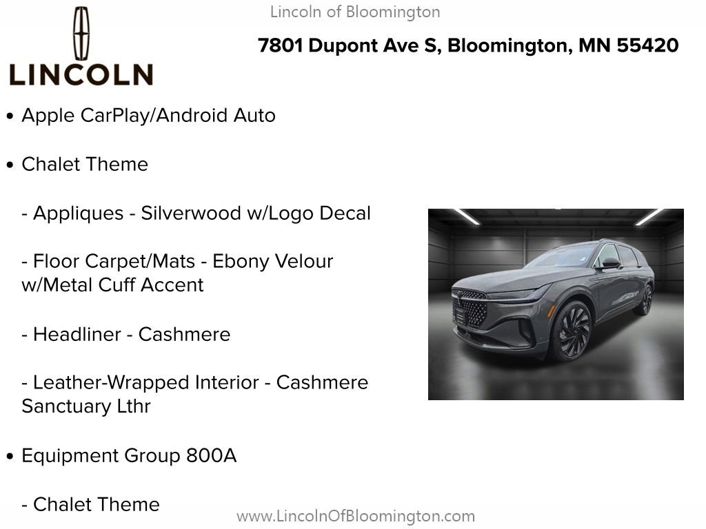 New 2024 Lincoln Nautilus Black Label w/ Jet Appearance Package (87T) image 5