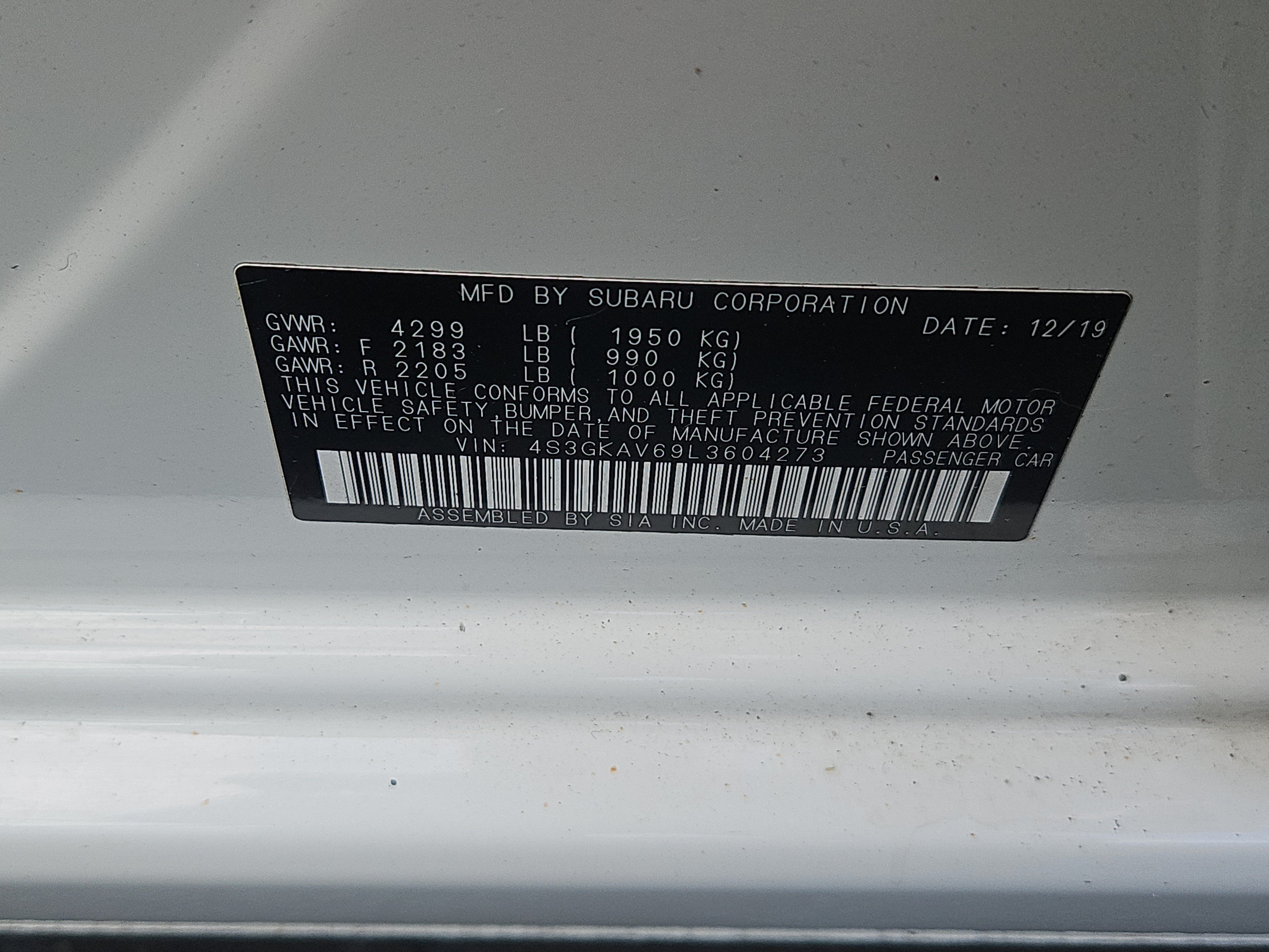 Used 2020 Subaru Impreza 2.0i Premium AWD/4WD image 7