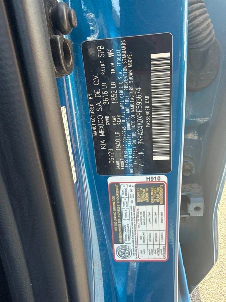 Certified 2023 Kia Rio S w/ Technology Package FWD image 10