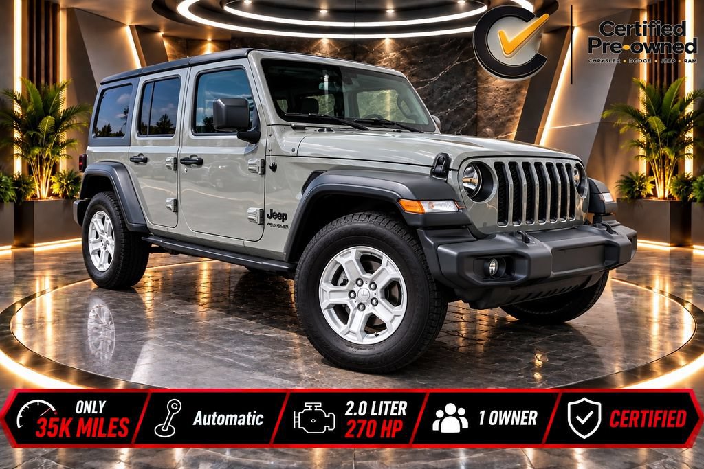 Certified 2022 Jeep Wrangler Unlimited Sport