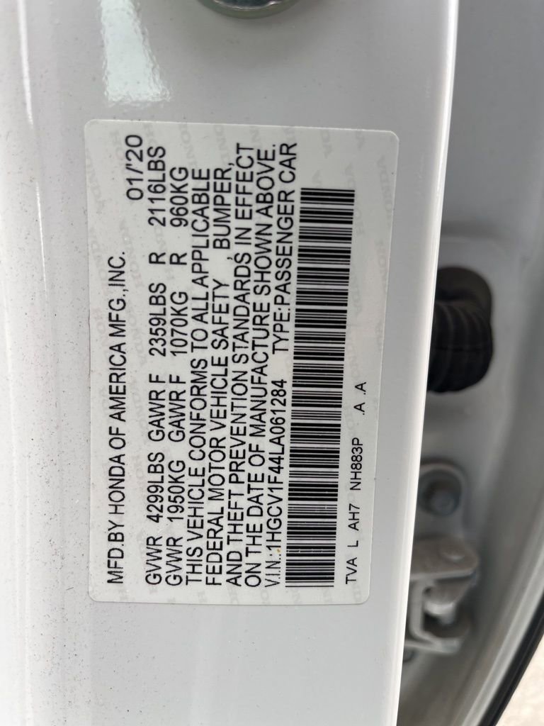 Used 2020 Honda Accord EX image 10