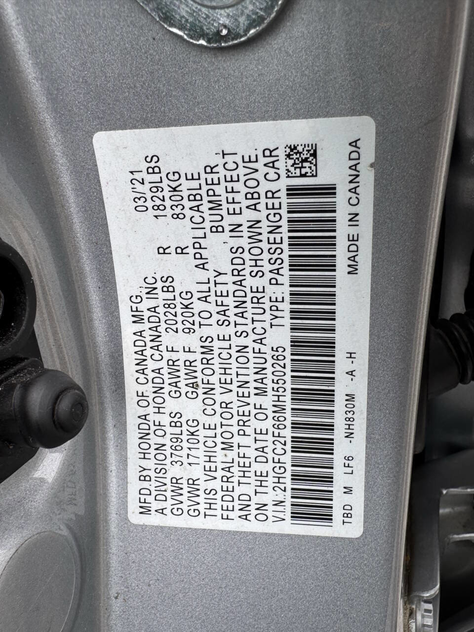 Used 2021 Honda Civic LX image 48