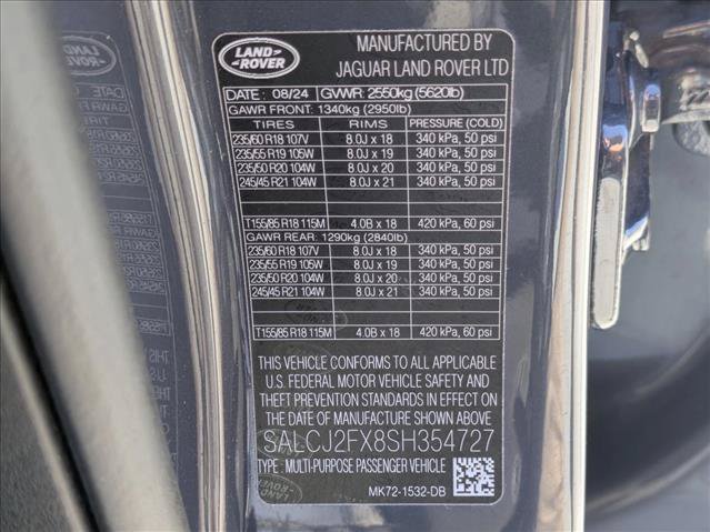 Certified 2025 Land Rover Discovery Sport S AWD/4WD image 27