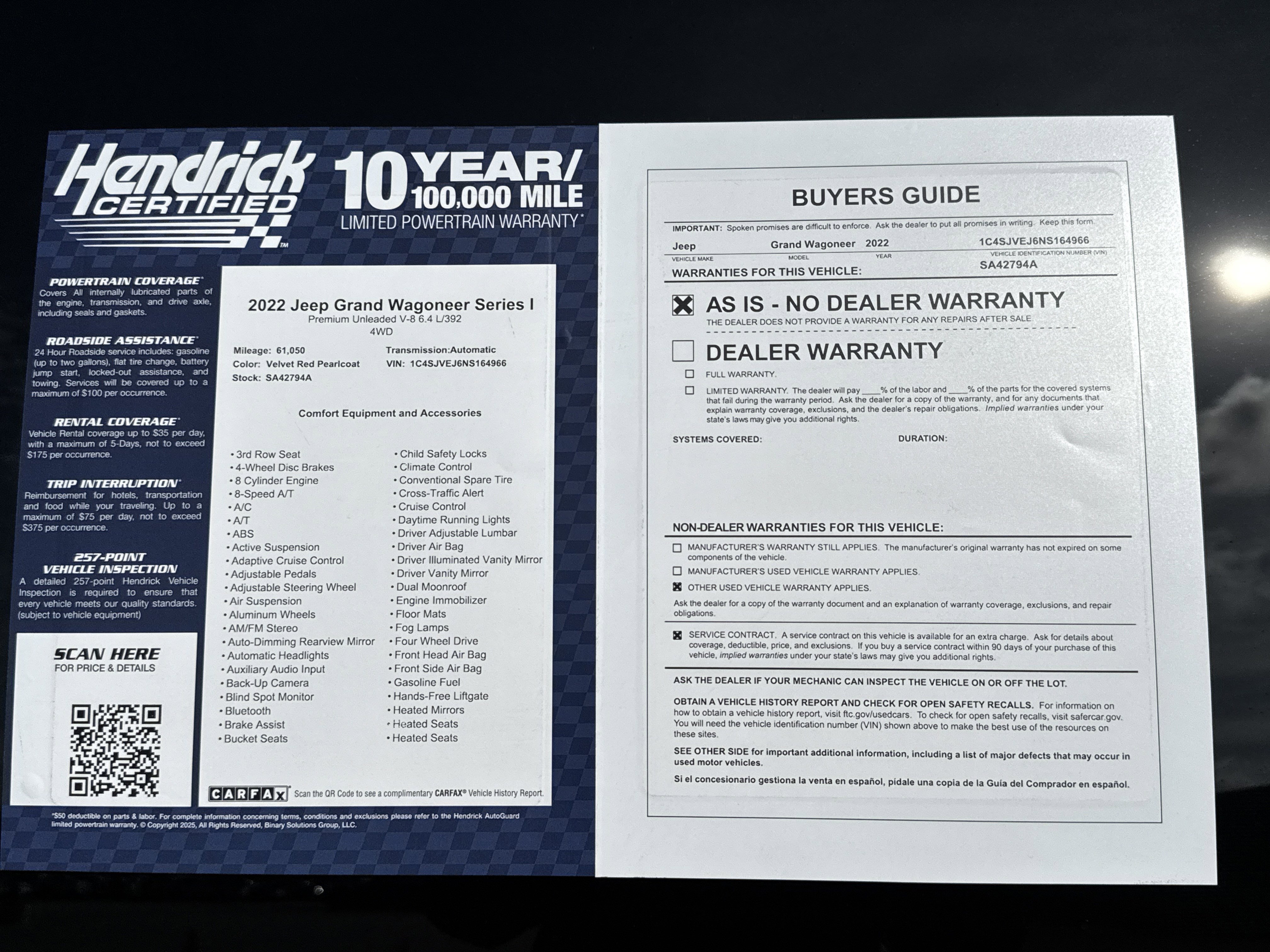 Used 2022 Jeep Grand Wagoneer Series I w/ Flexible Seating Group image 42