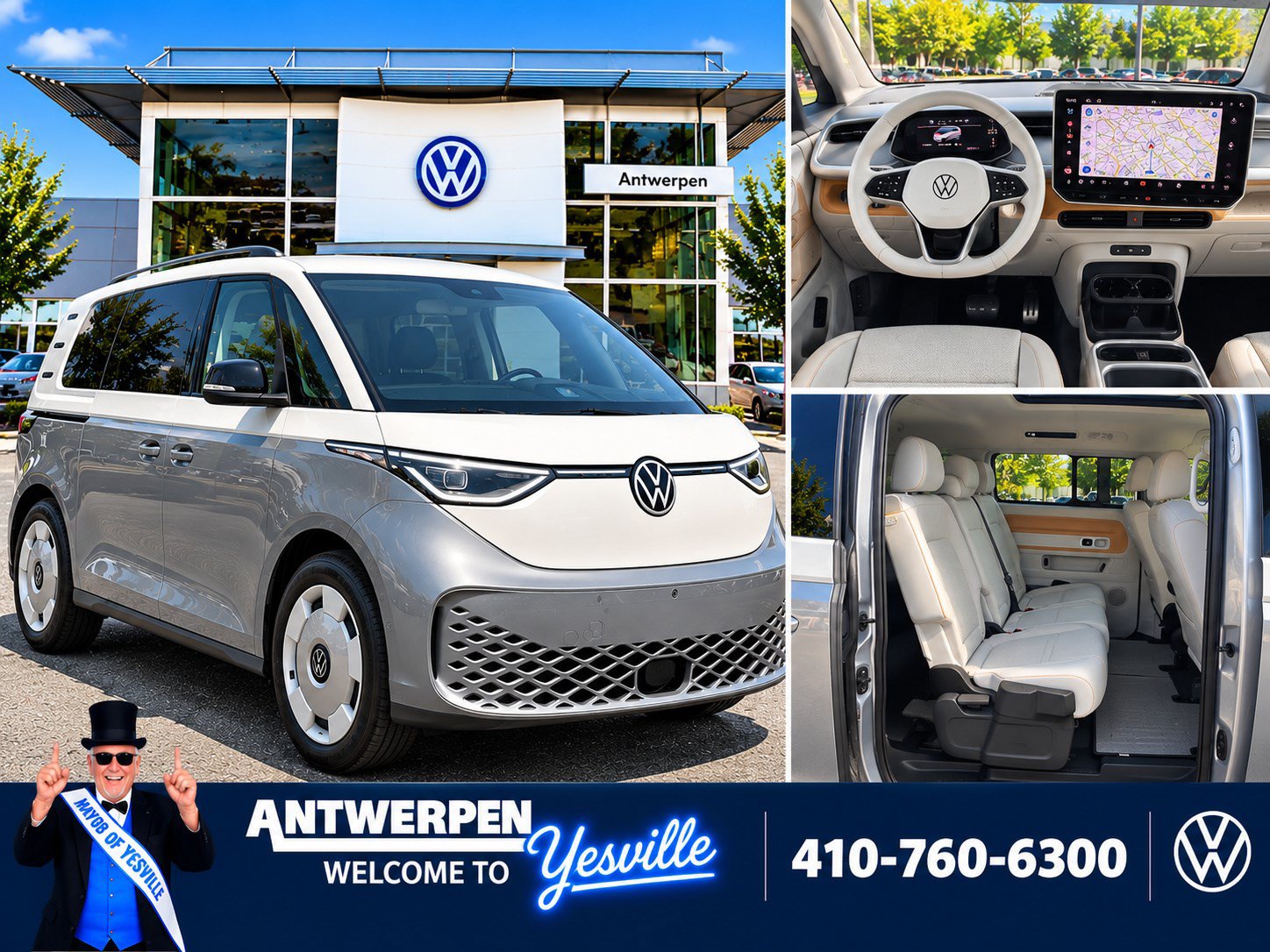 Used 2025 Volkswagen ID. Buzz 1st Edition w/ Cupholders Package RWD image 1