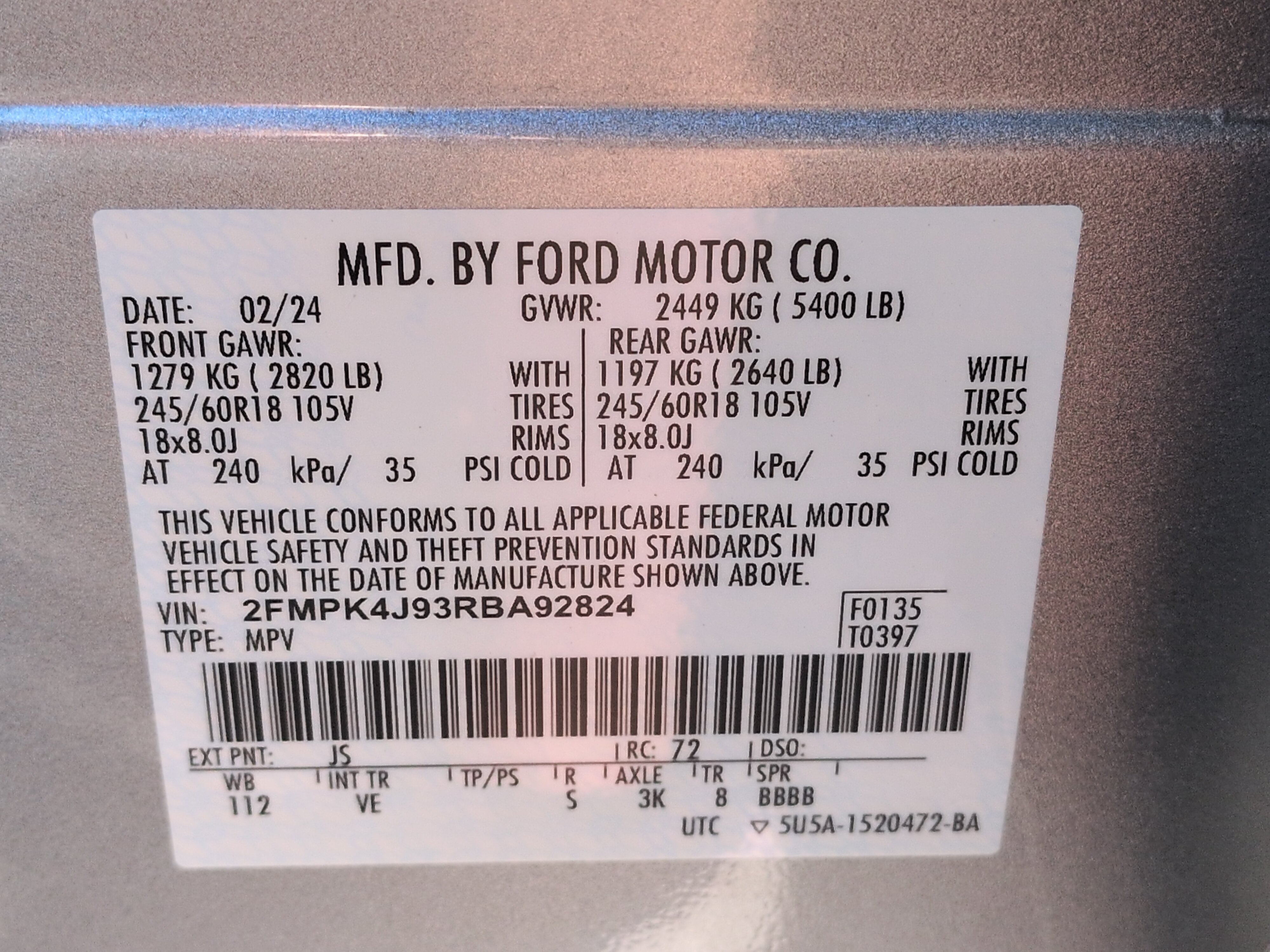 Certified 2024 Ford Edge SEL AWD/4WD image 27