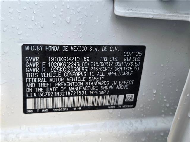 New 2026 Honda HR-V LX image 17