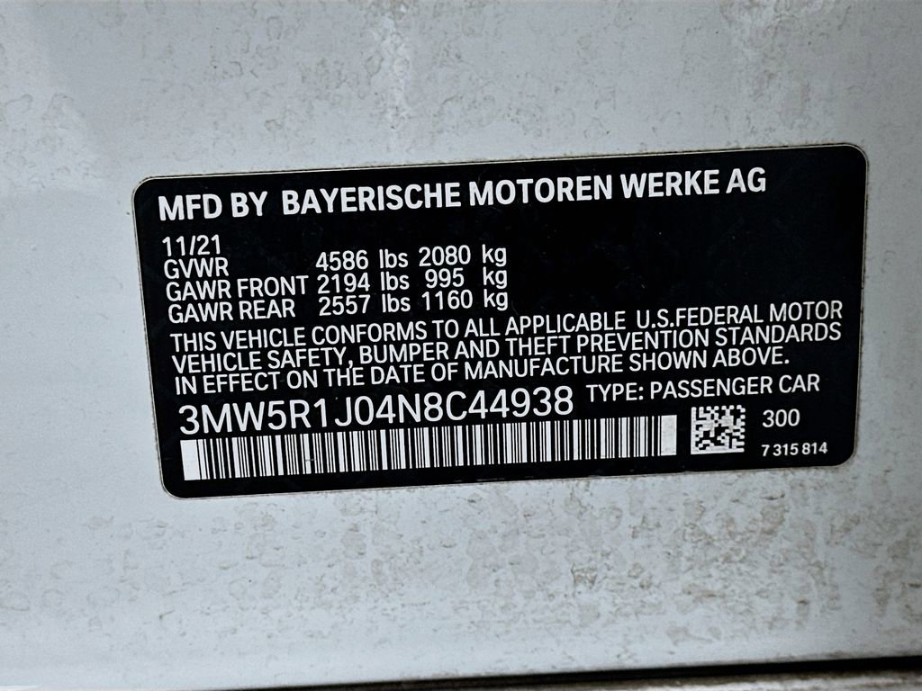 Used 2022 BMW 330i Sedan w/ M Sport Package image 33