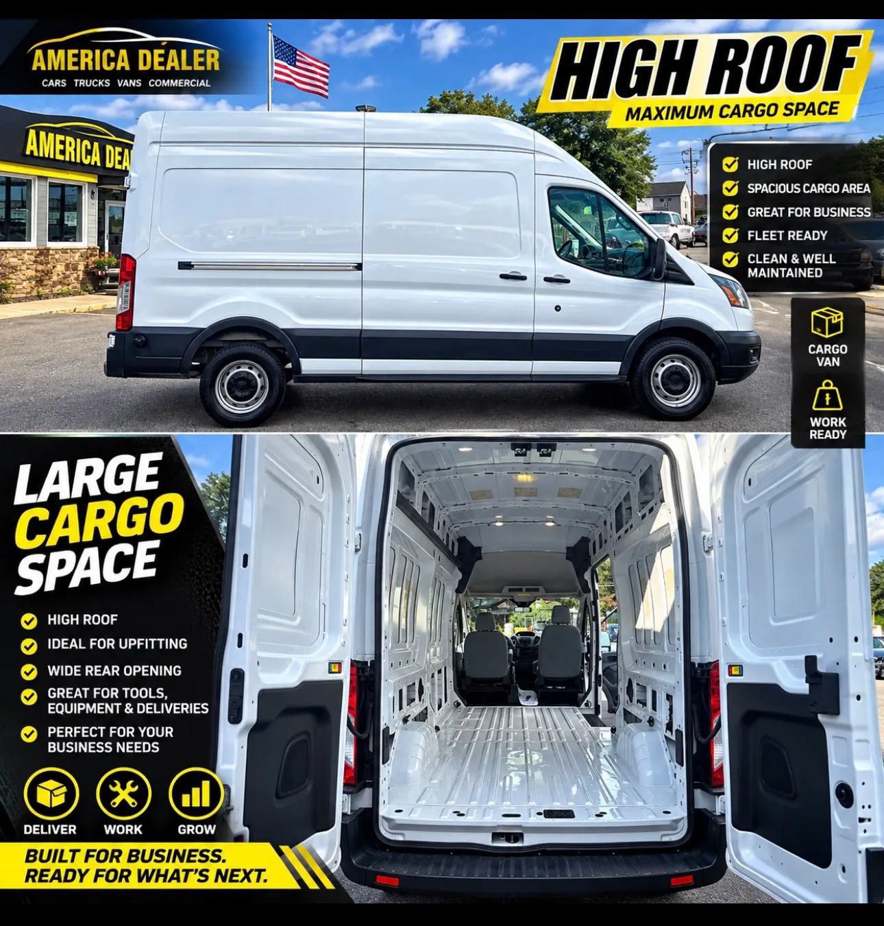 Used 2018 Ford Transit 350 148 High Roof RWD image 2
