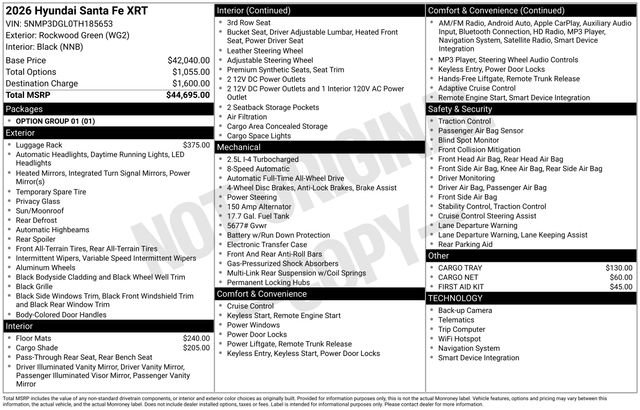 New 2026 Hyundai Santa Fe XRT AWD/4WD image 35