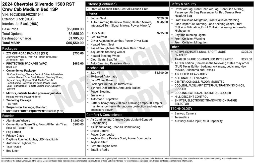 Used 2024 Chevrolet Silverado 1500 RST w/ Z71 Off-Road Package image 44