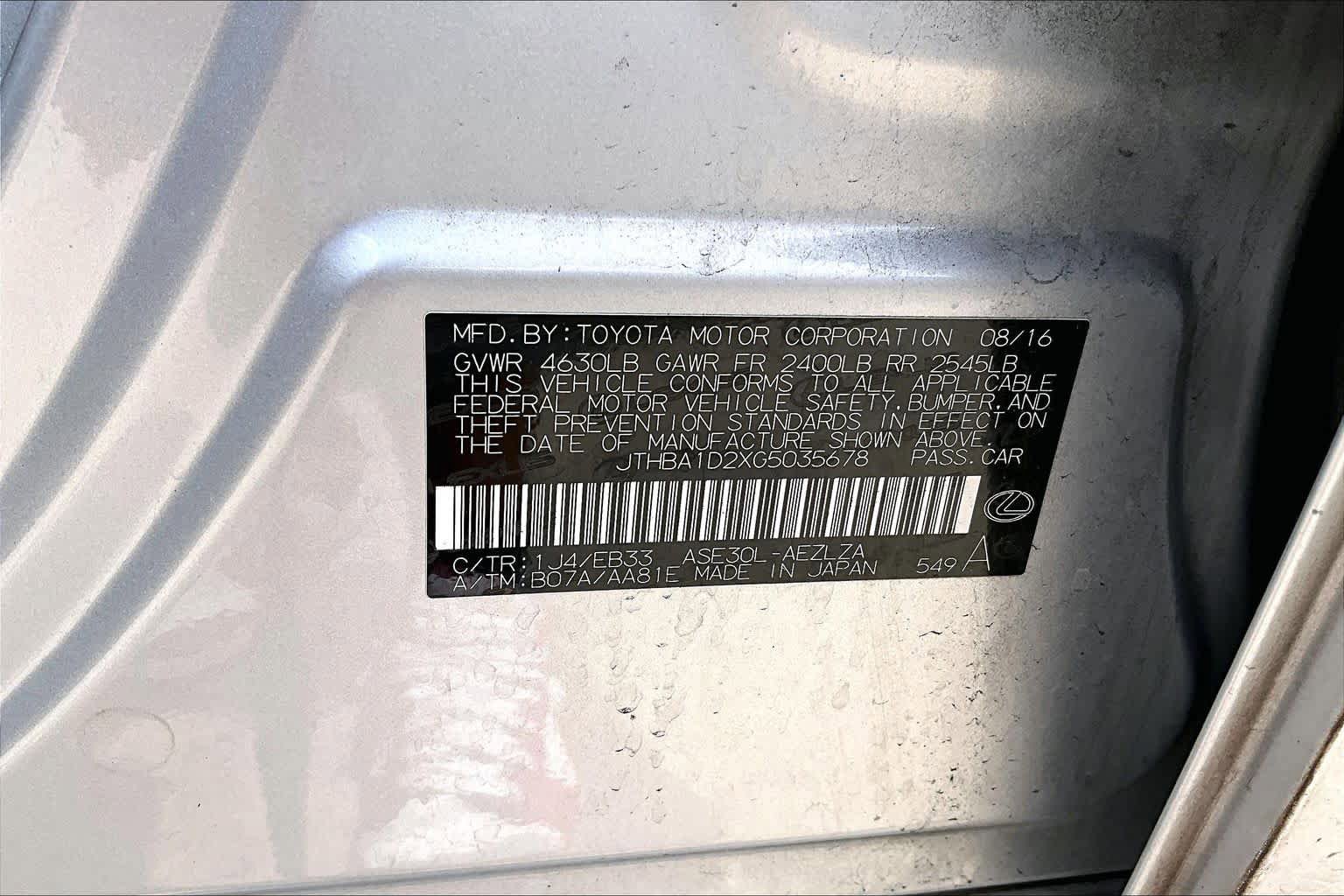 Used 2016 Lexus IS 200t RWD image 35