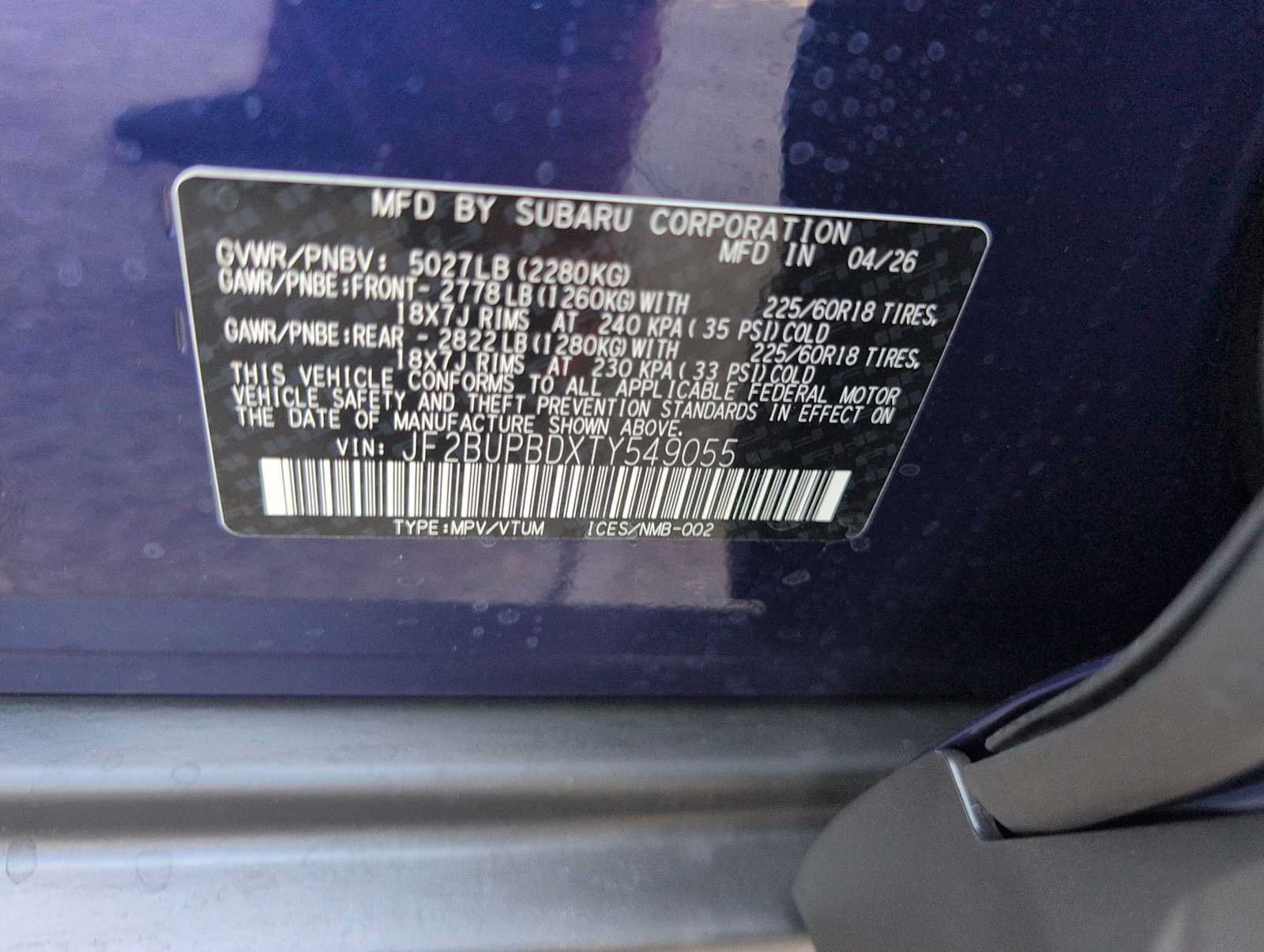 New 2026 Subaru Outback Premium AWD/4WD image 29