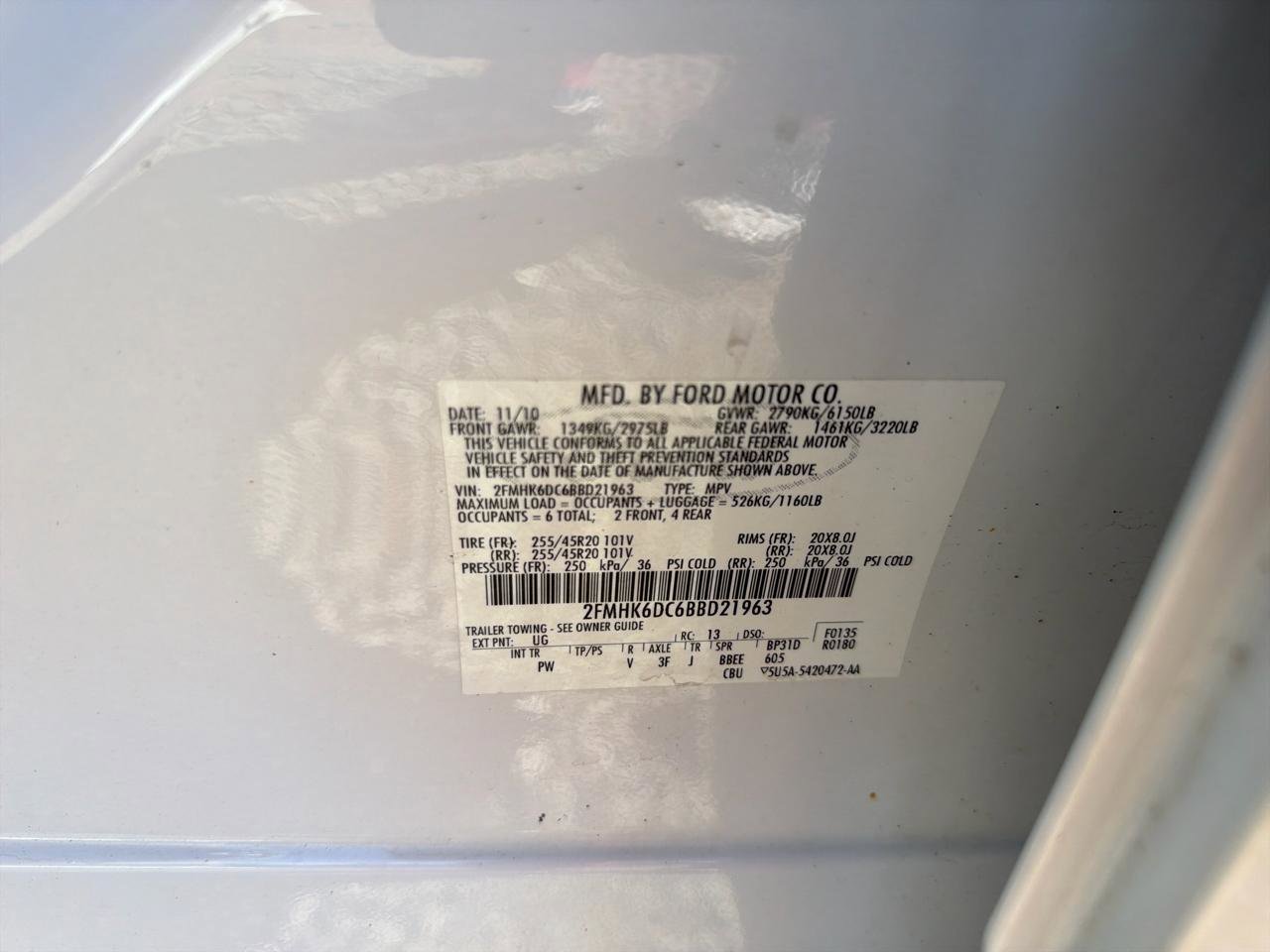 Used 2011 Ford Flex Limited w/ Rapid Spec Order Code image 34