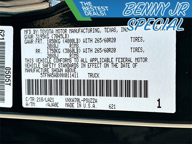 Used 2022 Toyota Tundra Platinum image 33