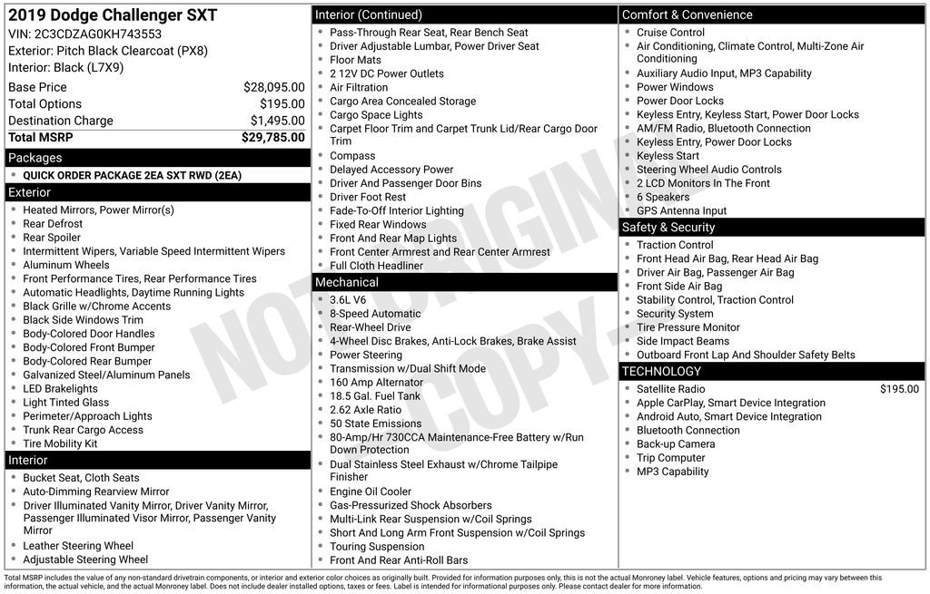 Used 2019 Dodge Challenger SXT image 5