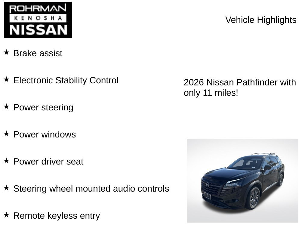 New 2026 Nissan Pathfinder SV AWD/4WD image 8