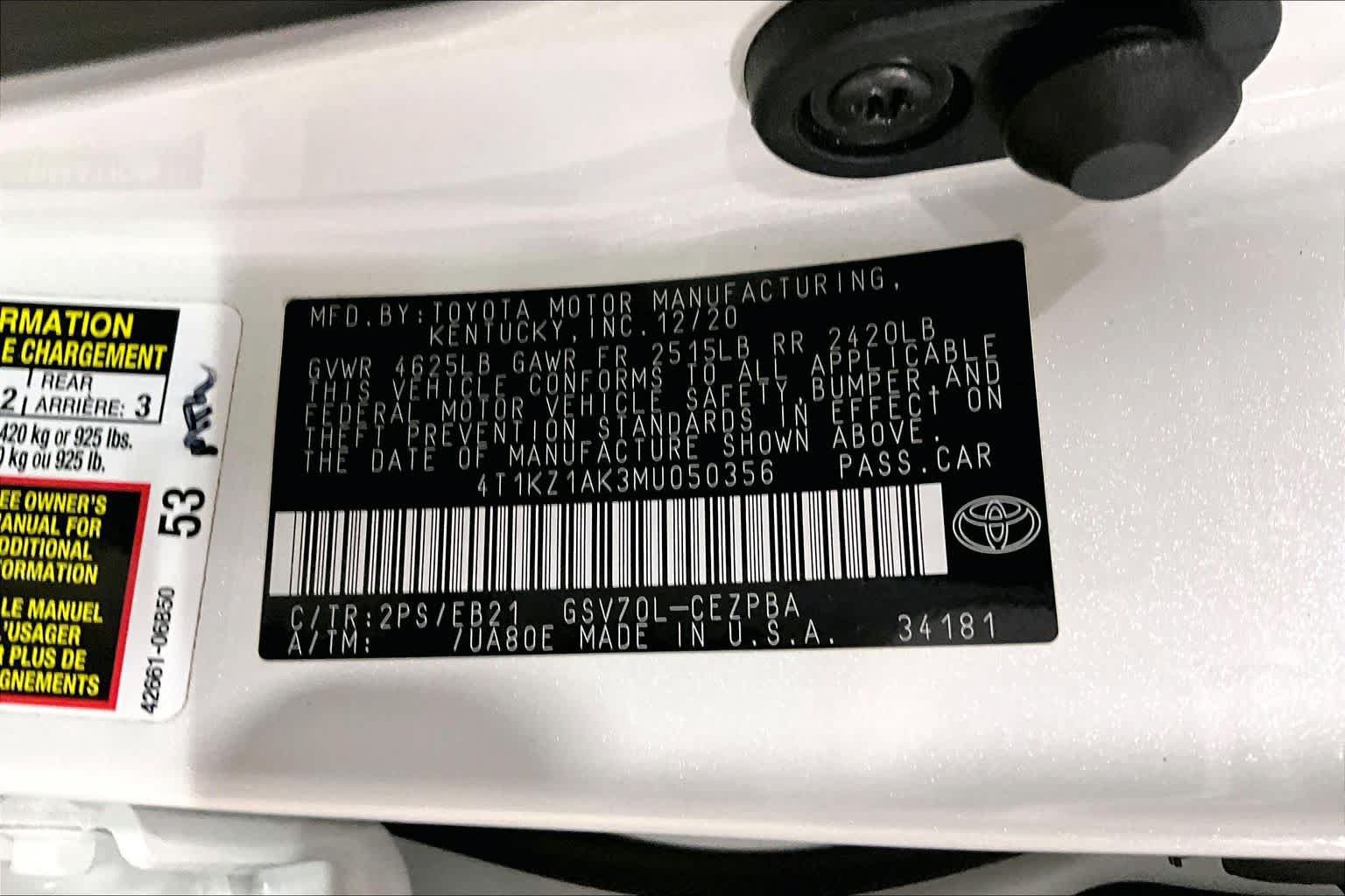 Used 2021 Toyota Camry TRD FWD image 33