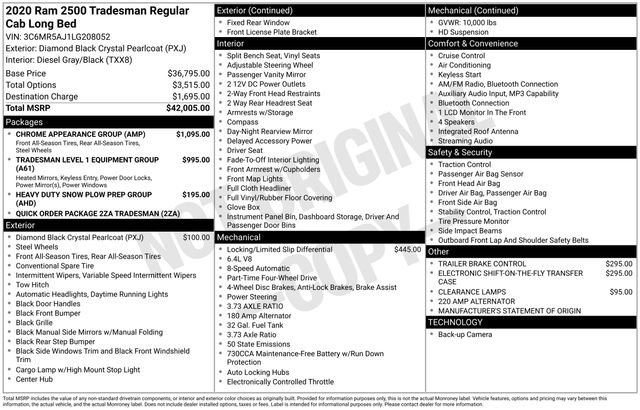 Used 2020 RAM 2500 Tradesman w/ Chrome Appearance Group image 25