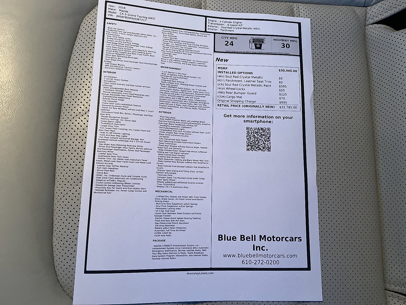 Used 2018 MAZDA CX-5 Grand Touring image 63